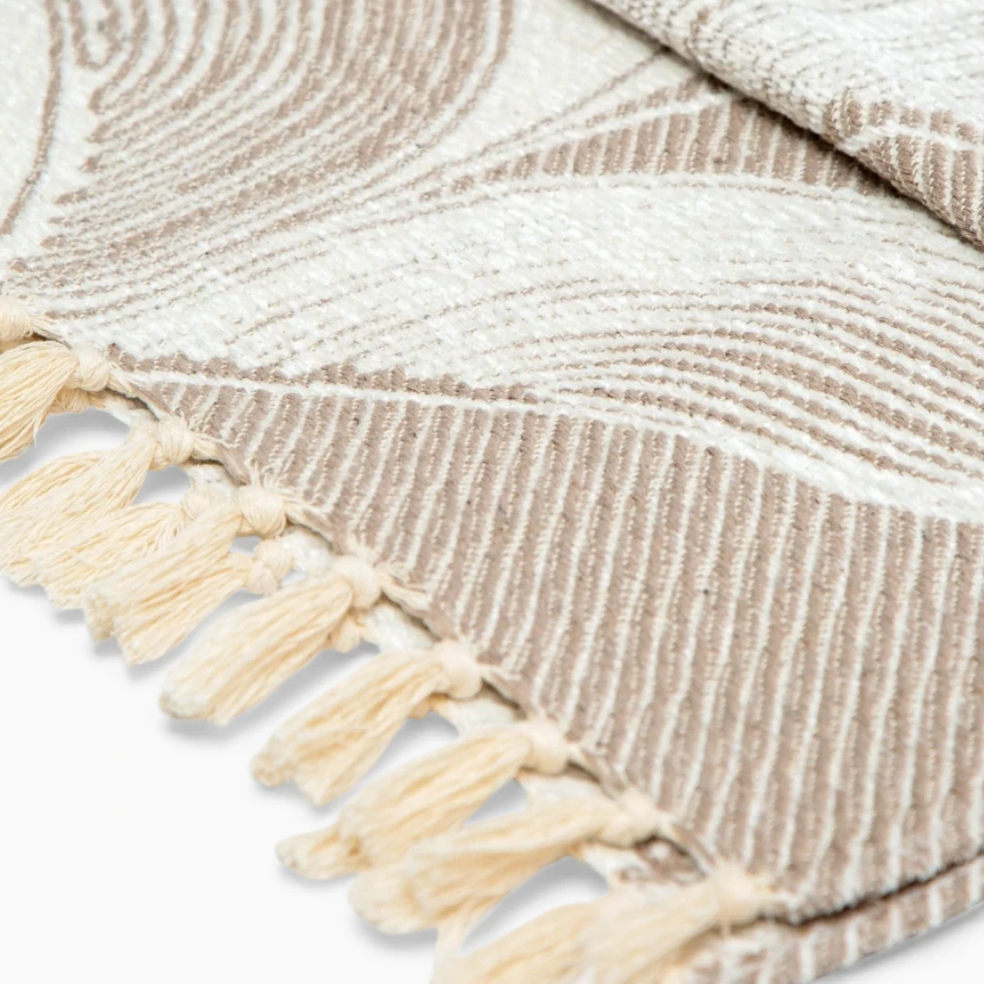 FEUILLE Descente De Lit - Beige – Image 3