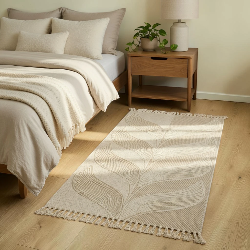 FEUILLE Descente De Lit - Beige – Image 4