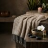 Fouta Gaufrée Beige – Élégance Naturelle et Confort au Quotidien