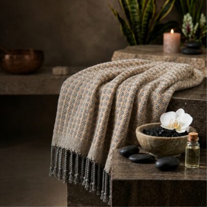 Fouta Gaufrée Beige – Élégance Naturelle et Confort au Quotidien