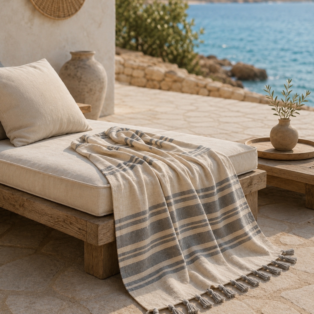 Fouta AZUR – Fait Mains – Image 3