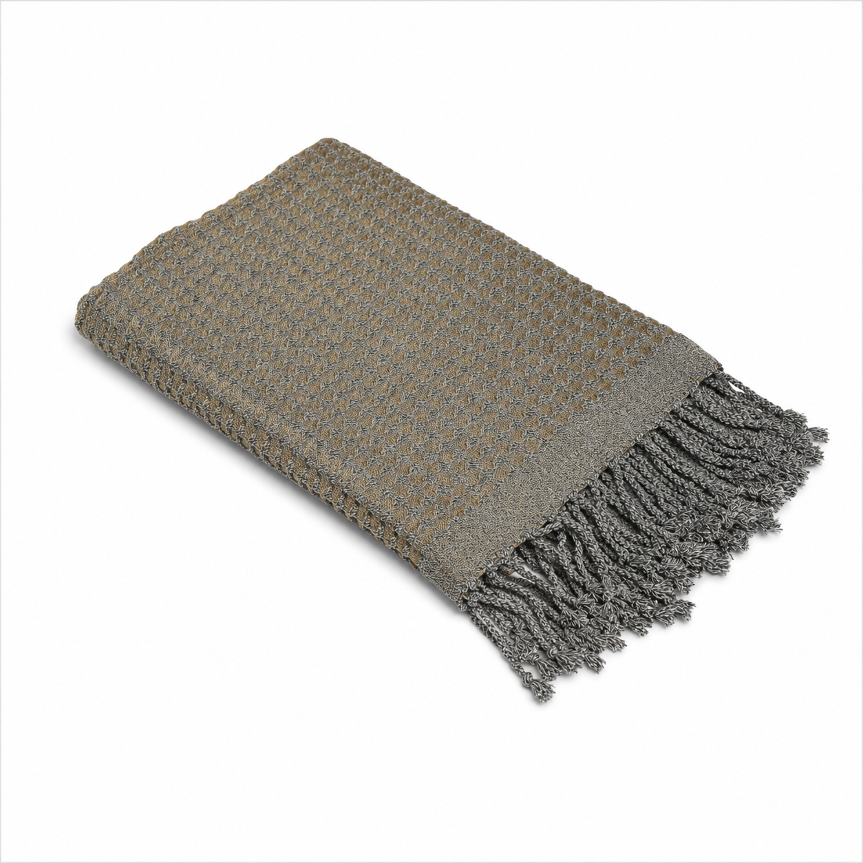 Fouta Gaufrée Gris – Élégance Intemporelle et Confort au Quotidien