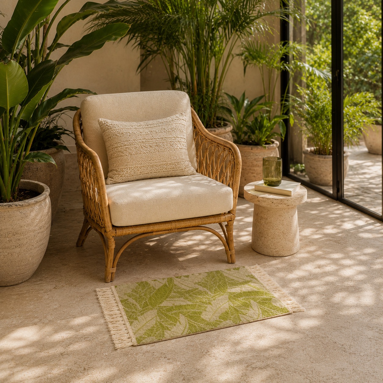 Tapis PALMERA – Motif Feuillage Tropical – Image 12