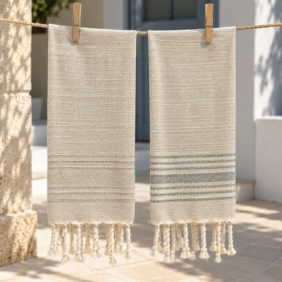 Serviette de Table Artina – Pack de 2 en Coton 48 × 60 cm | TysandCo