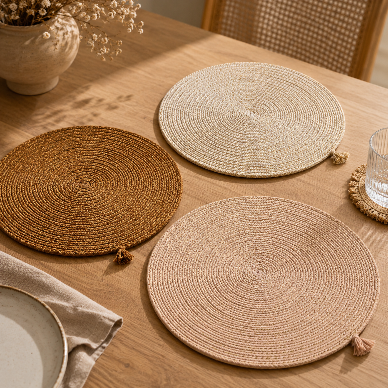 Sous-plat TAVOLA – Sous-plat Rond Tissé