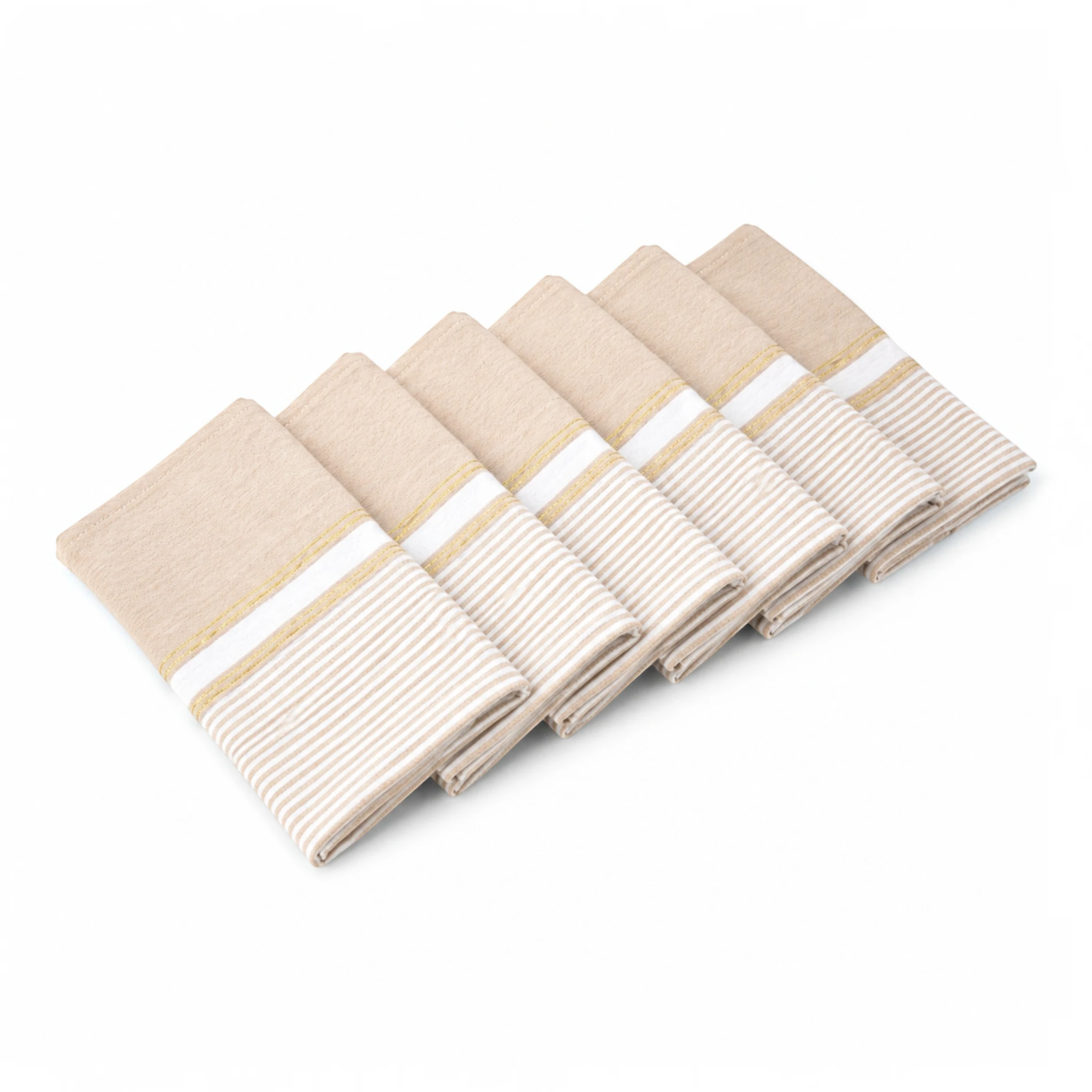 Pack de 6 Serviettes de Table NOVA ÉCLAT – 100% Coton