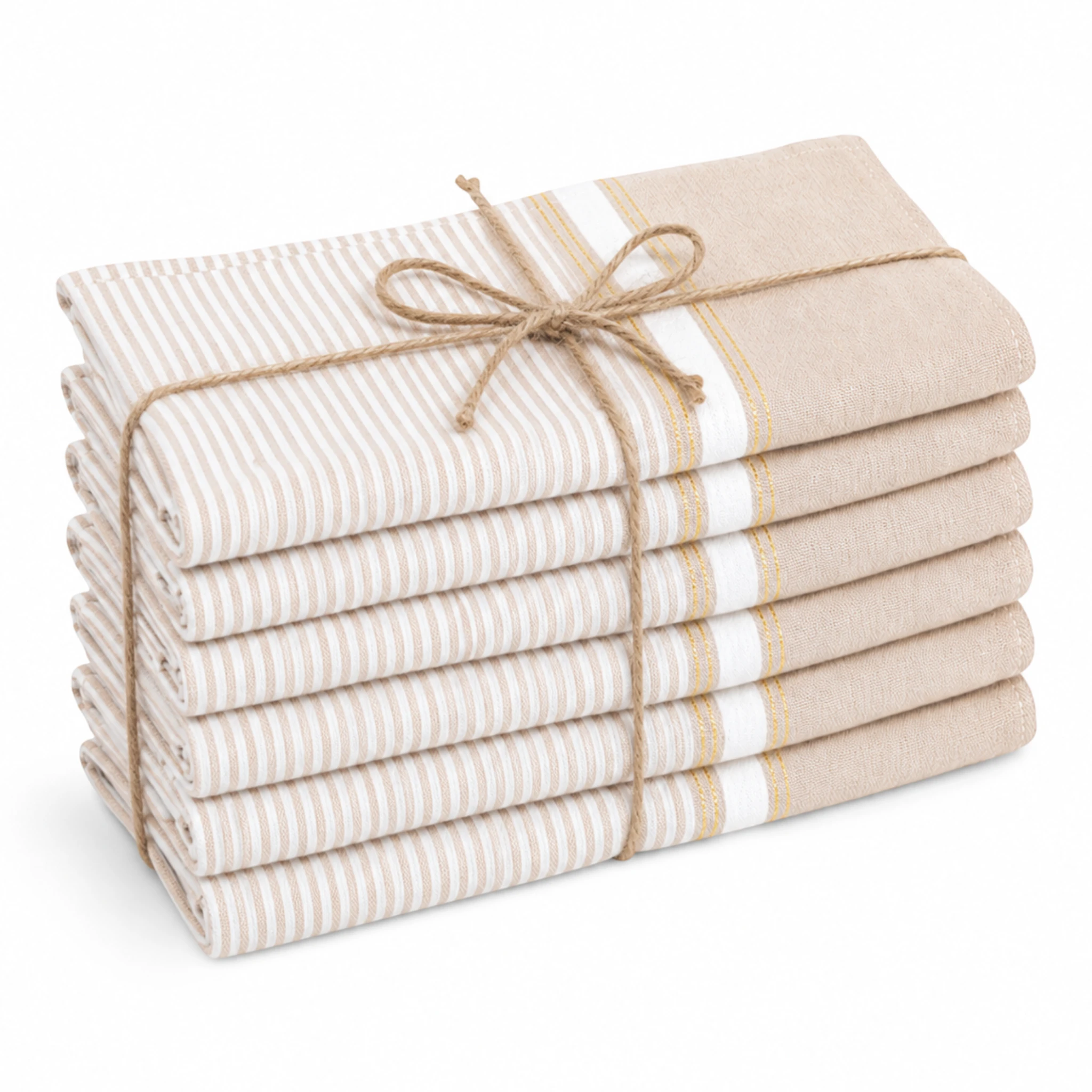 Pack de 6 Serviettes de Table NOVA ÉCLAT – 100% Coton