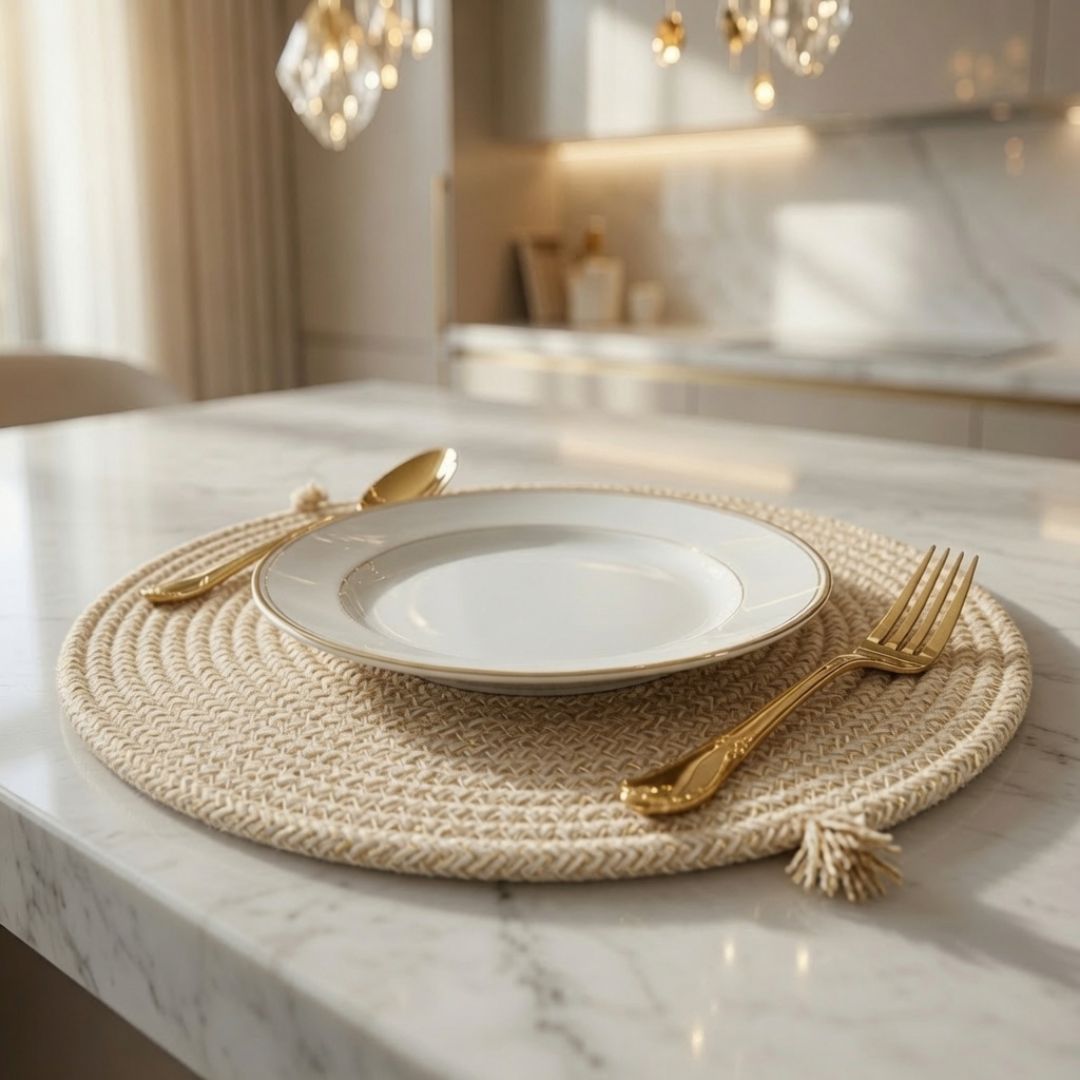 Sous-plat TAVOLA – Sous-plat Rond Tissé – Image 5