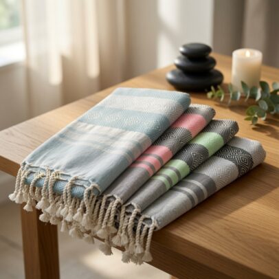 Fouta DIAMANT - En Coton