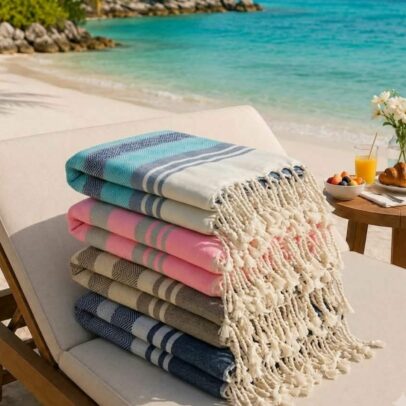Fouta DIAMANT – Fouta 200 × 100 cm en Coton