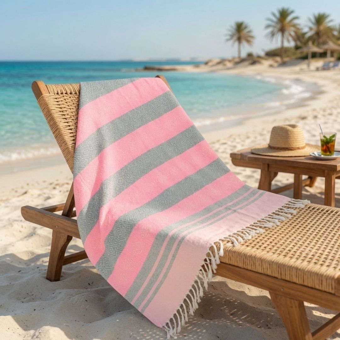 Fouta DIAMANT – Fouta 200 × 100 cm en Coton