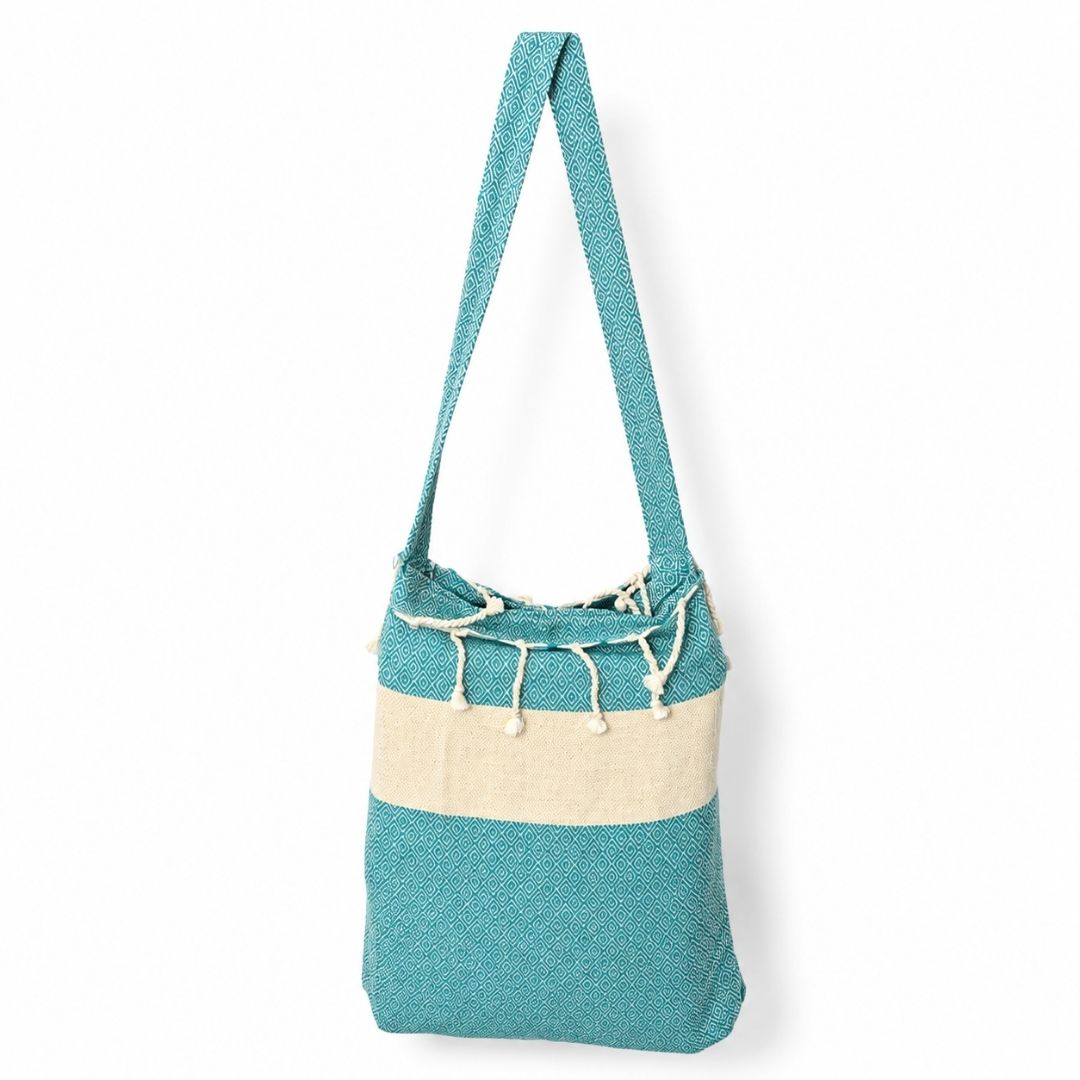Fouta Marina 3en1 Sac serviette et tapis de plage
