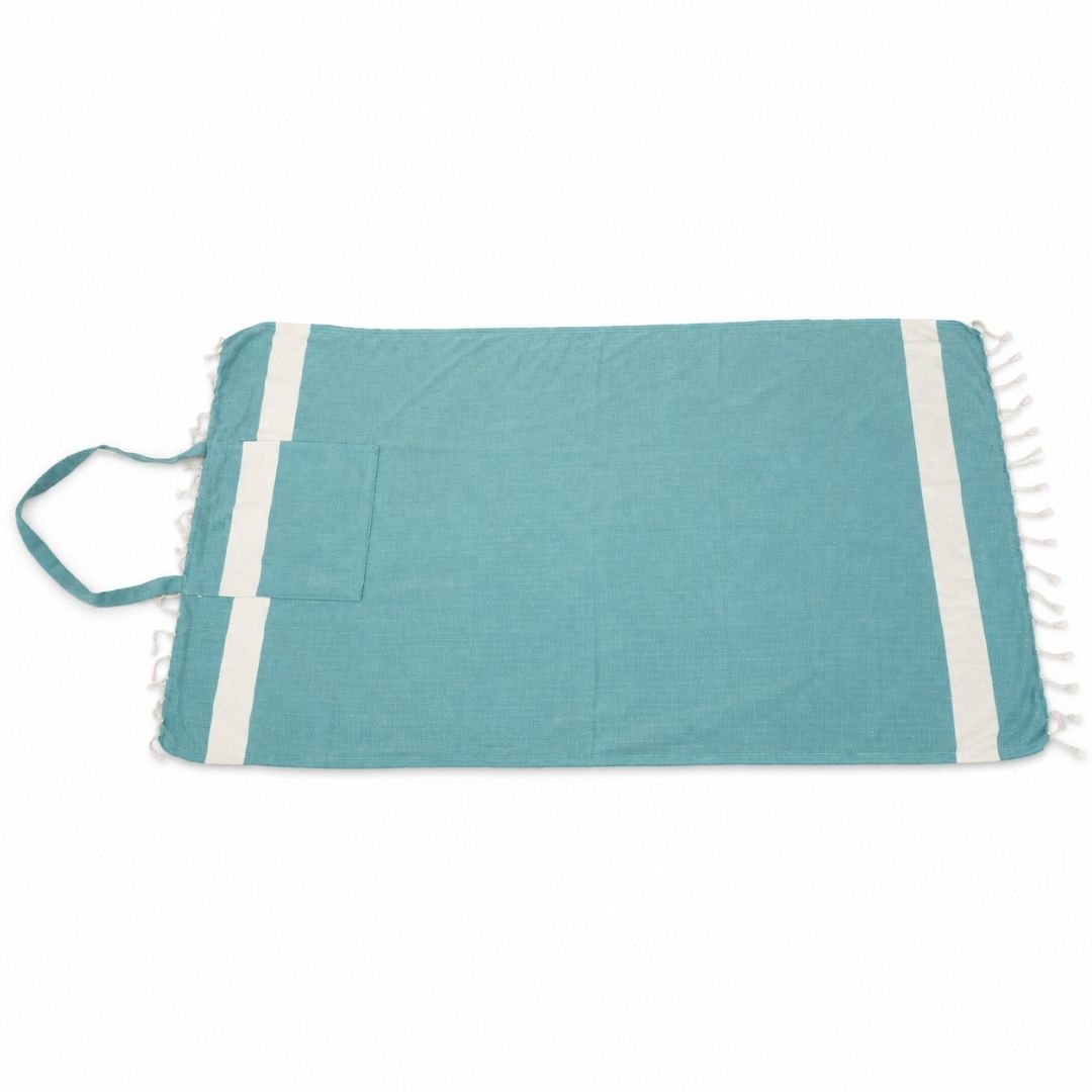 Fouta Marina 3en1 Sac serviette et tapis de plage