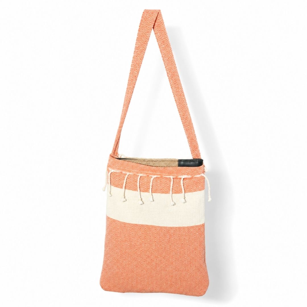 Fouta Marina 3en1 Sac serviette et tapis de plage