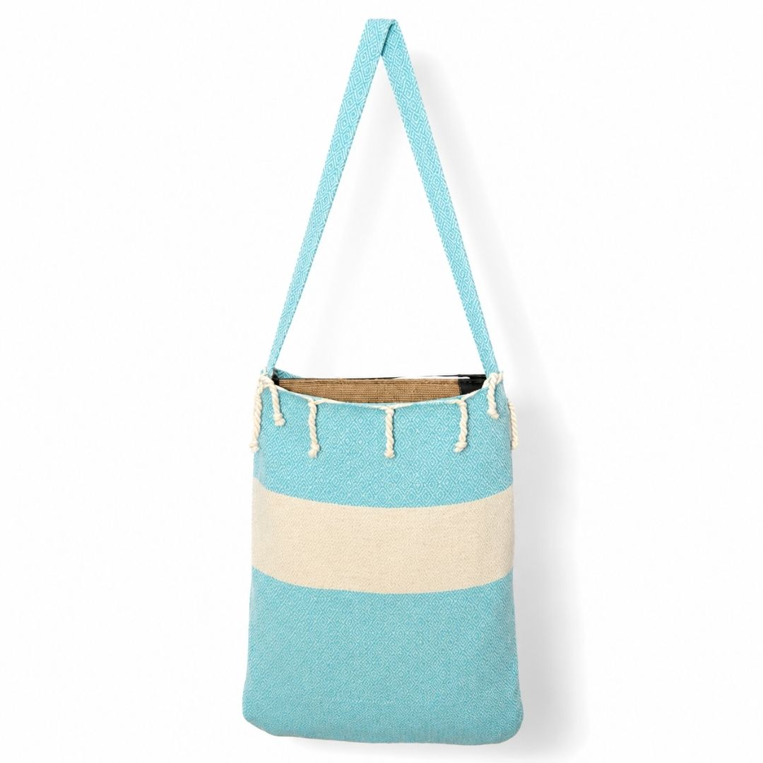 Fouta Marina 3en1 Sac serviette et tapis de plage