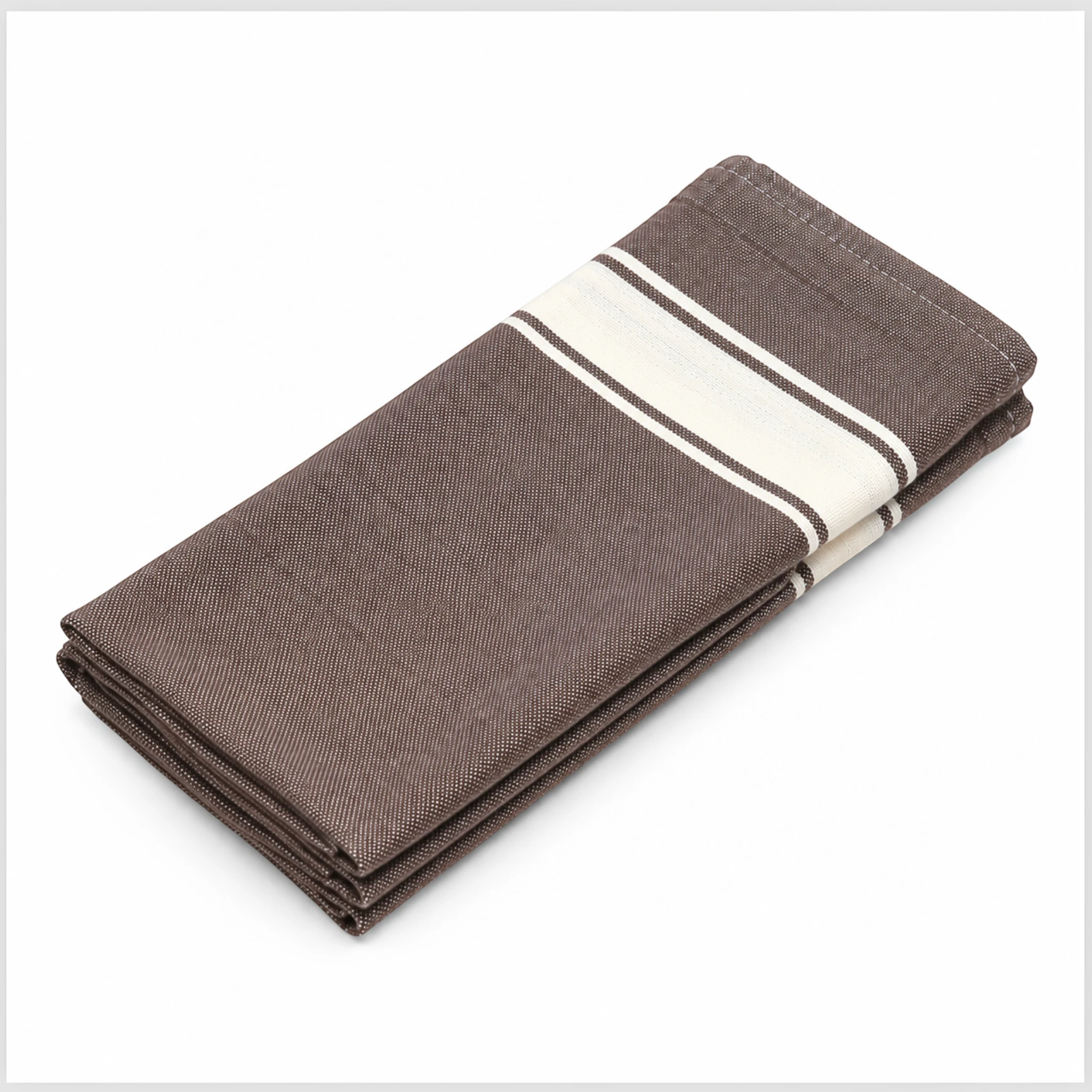 ÉLÉGANCE TAUPE 6 Serviettes de Table – Image 2