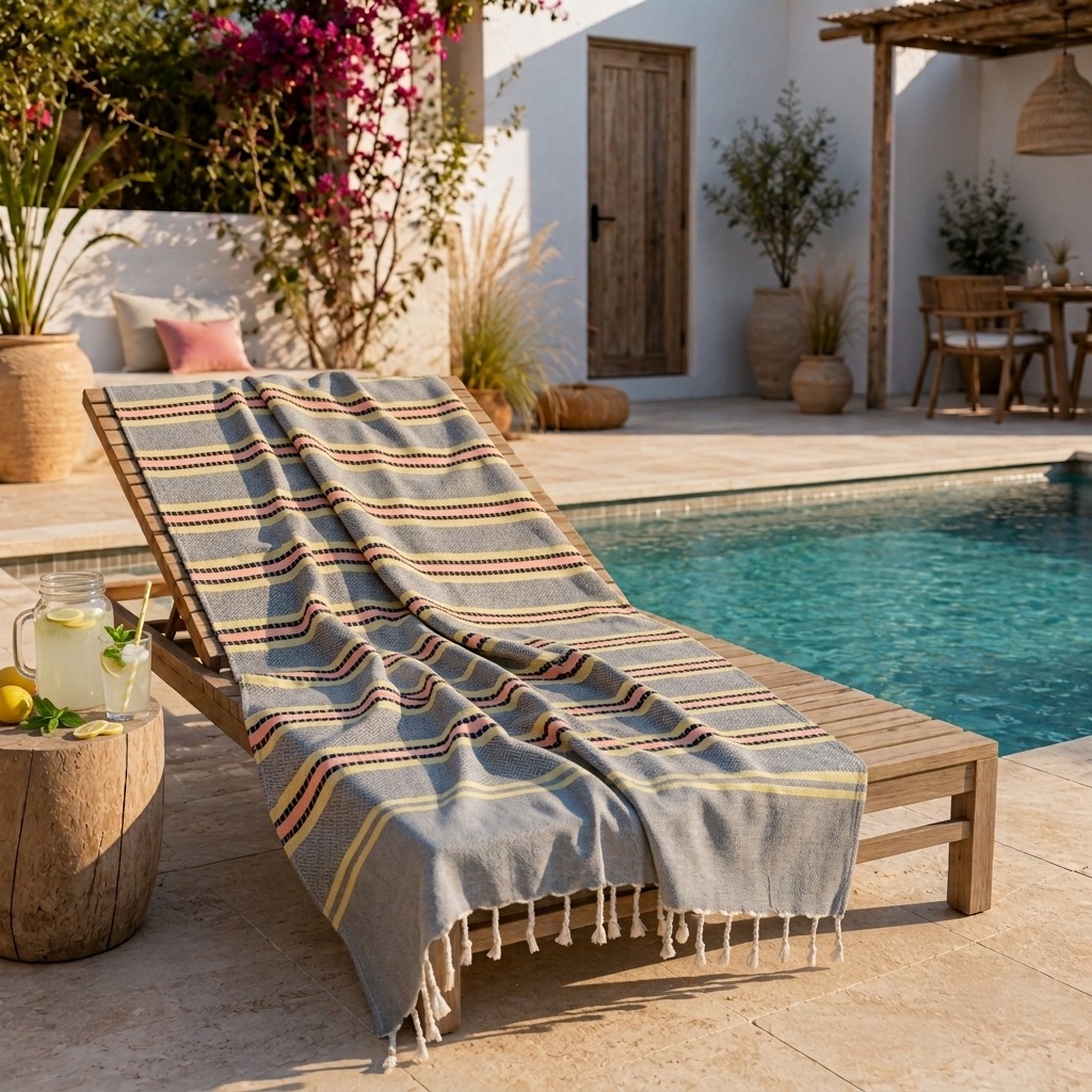 Fouta ÉCLAT – Fouta 200 × 100 cm en 100% Coton