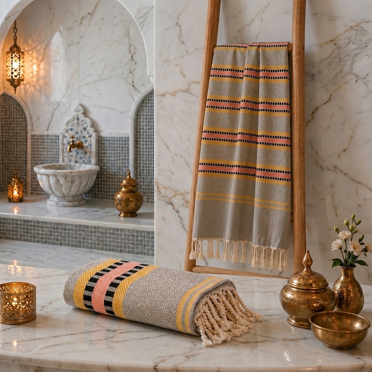 Fouta ÉCLAT – Fouta 200 × 100 cm en 100% Coton