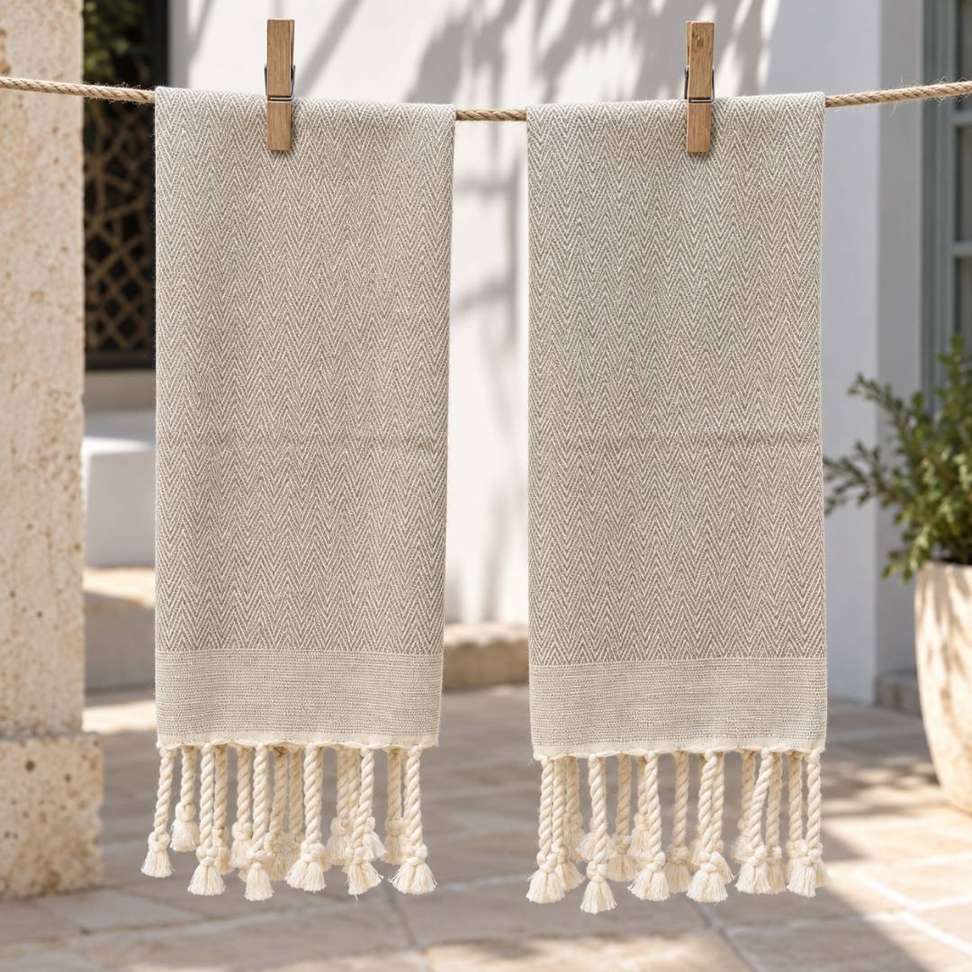 Serviette de Table Maïa – Pack de 2 en Coton 48 × 60 cm | TysandCo