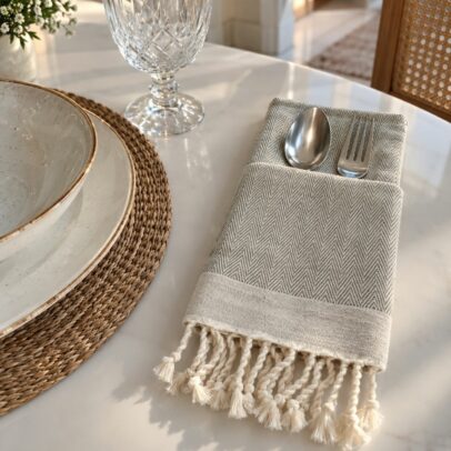 Serviette de Table Maïa – Pack de 2 en Coton 48 × 60 cm | TysandCo