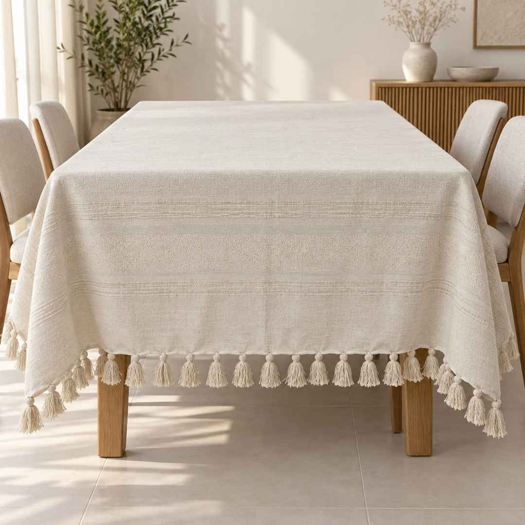 Jeté & Nappe NUANCE – 100 % Coton Fait Main 250 × 150 cm | TysandCo