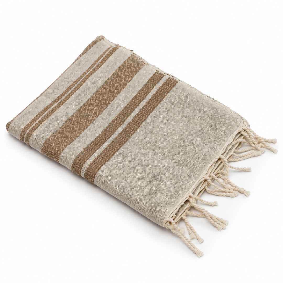Jeté & Nappe NUANCE – 100 % Coton Fait Main 250 × 150 cm | TysandCo