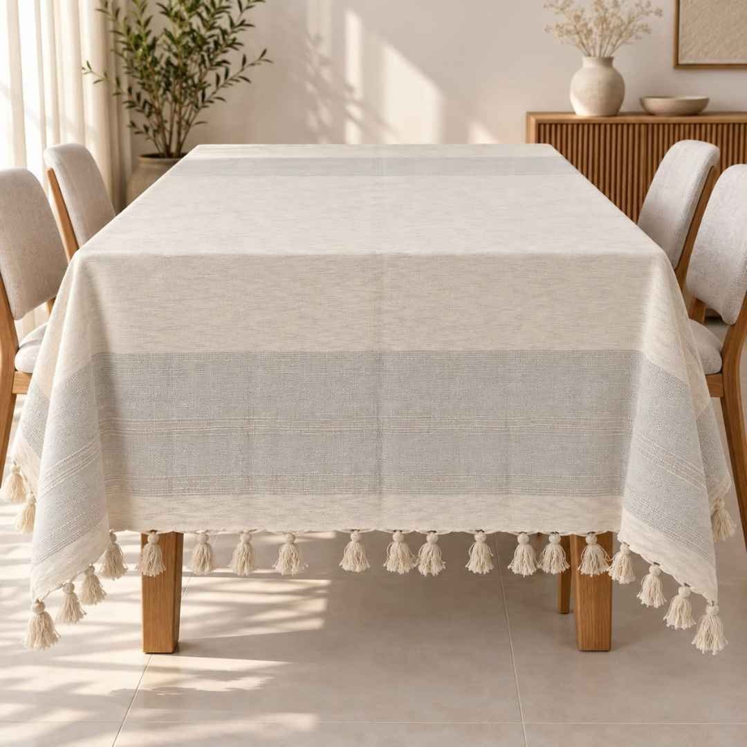 Jeté & Nappe NUANCE – 100 % Coton Fait Main 250 × 150 cm | TysandCo
