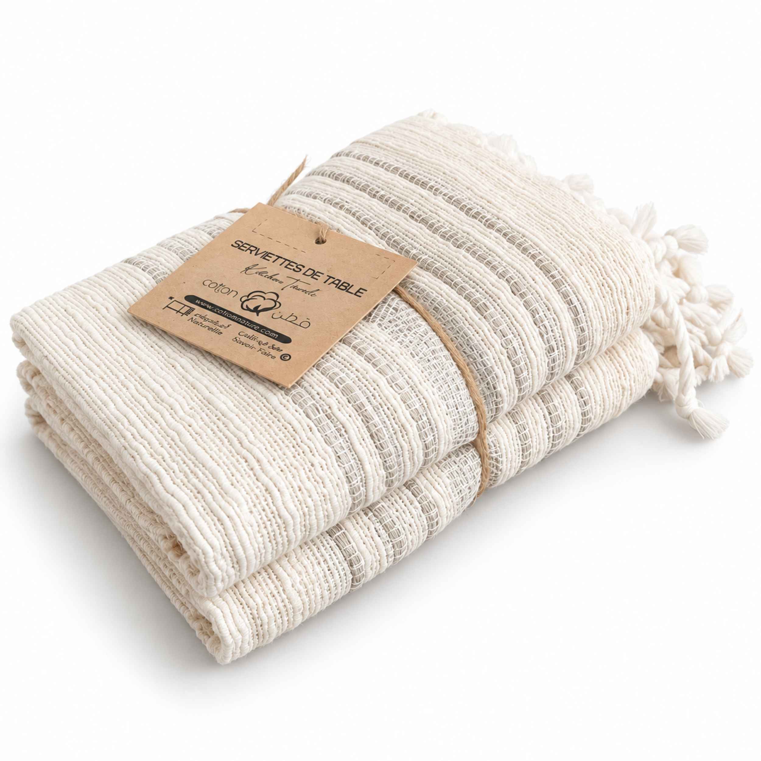 Serviette de Table Zina – Coton 48 × 60 cm | TysandCo