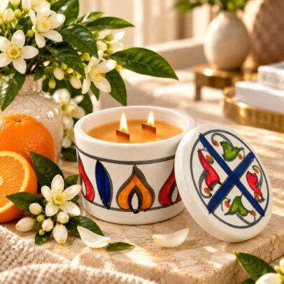 Flammèches — Fleur de Carthage | Bougie artisanale ENA