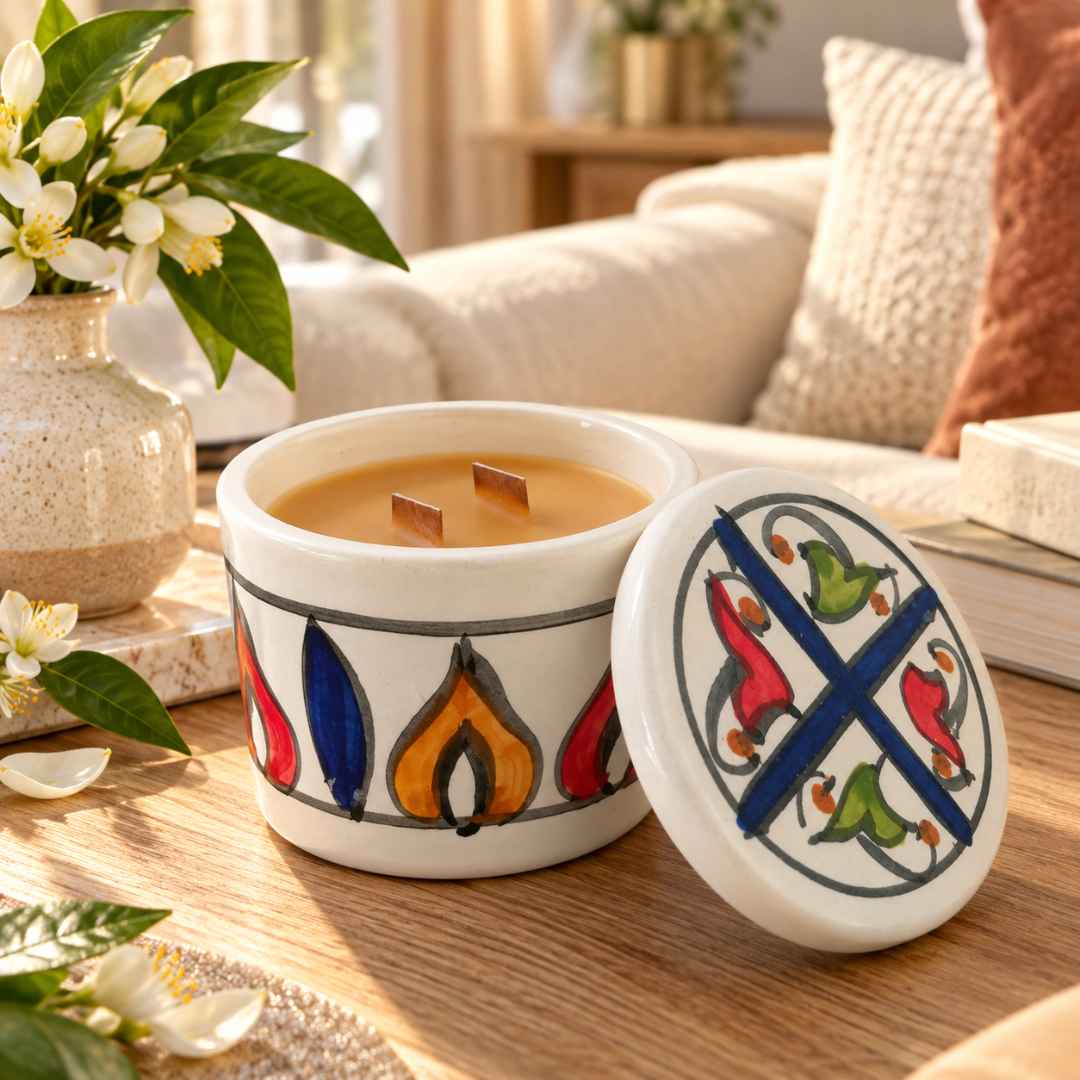 Flammèches — Fleur de Carthage | Bougie artisanale ENA
