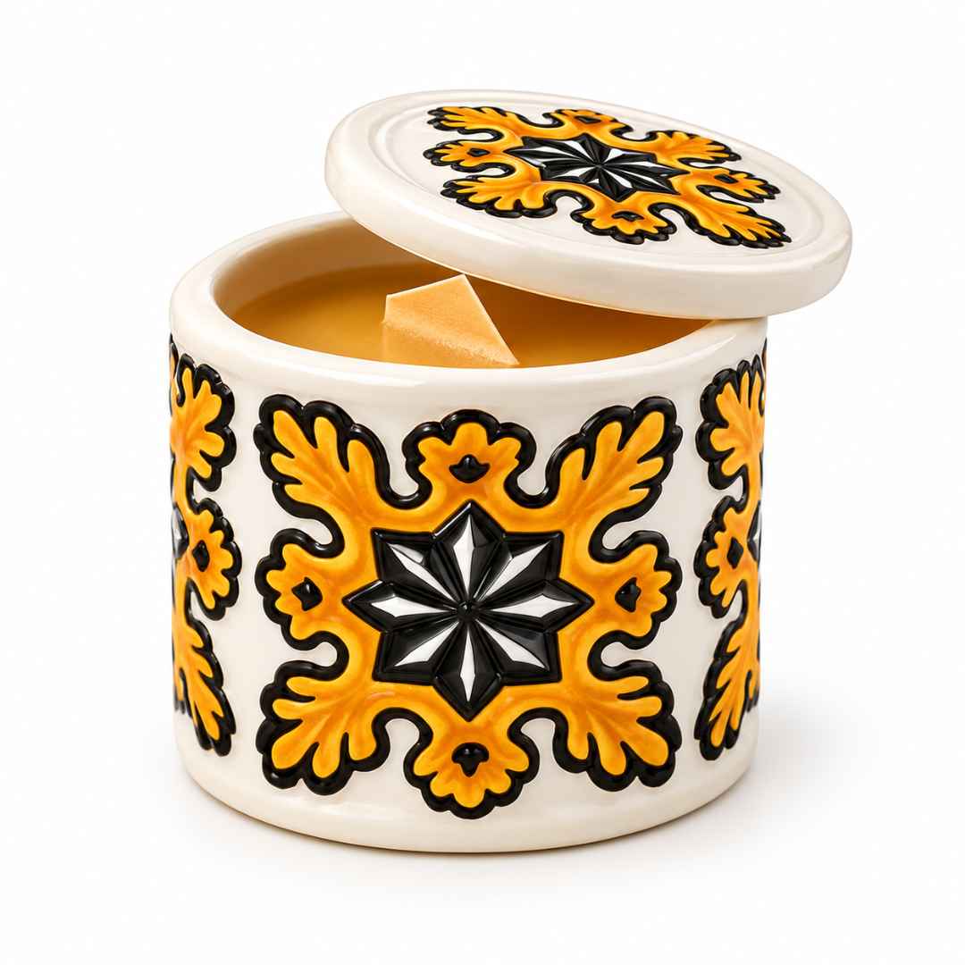 ZAHRA — Musc | Bougie artisanale en cire d’abeille ENA