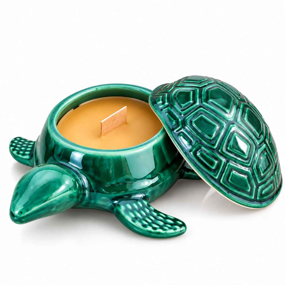 Tortue Jaune – Bougie parfumée Vanille en cire d’abeille | ENA