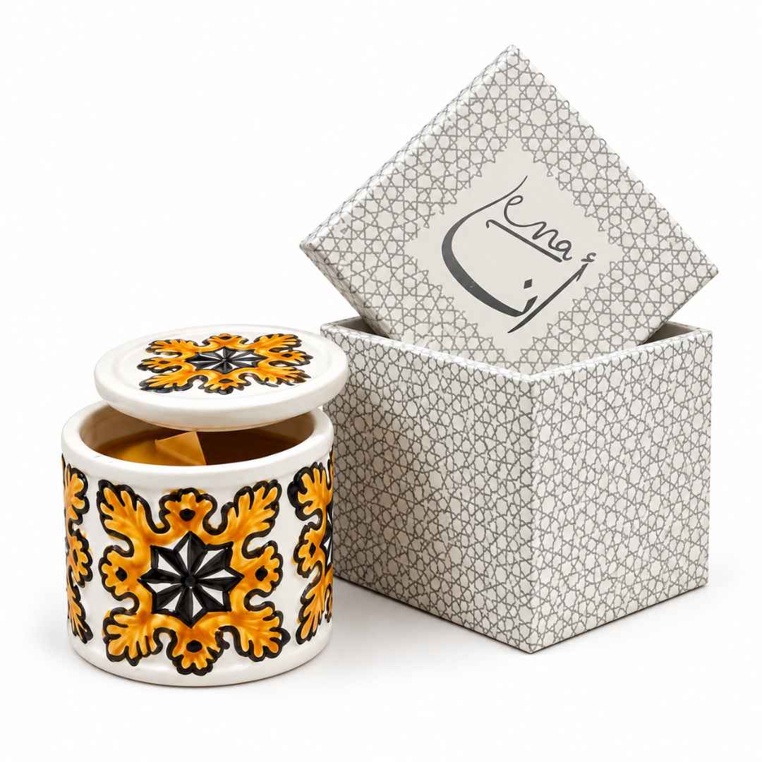 ZAHRA — Musc | Bougie artisanale en cire d’abeille ENA